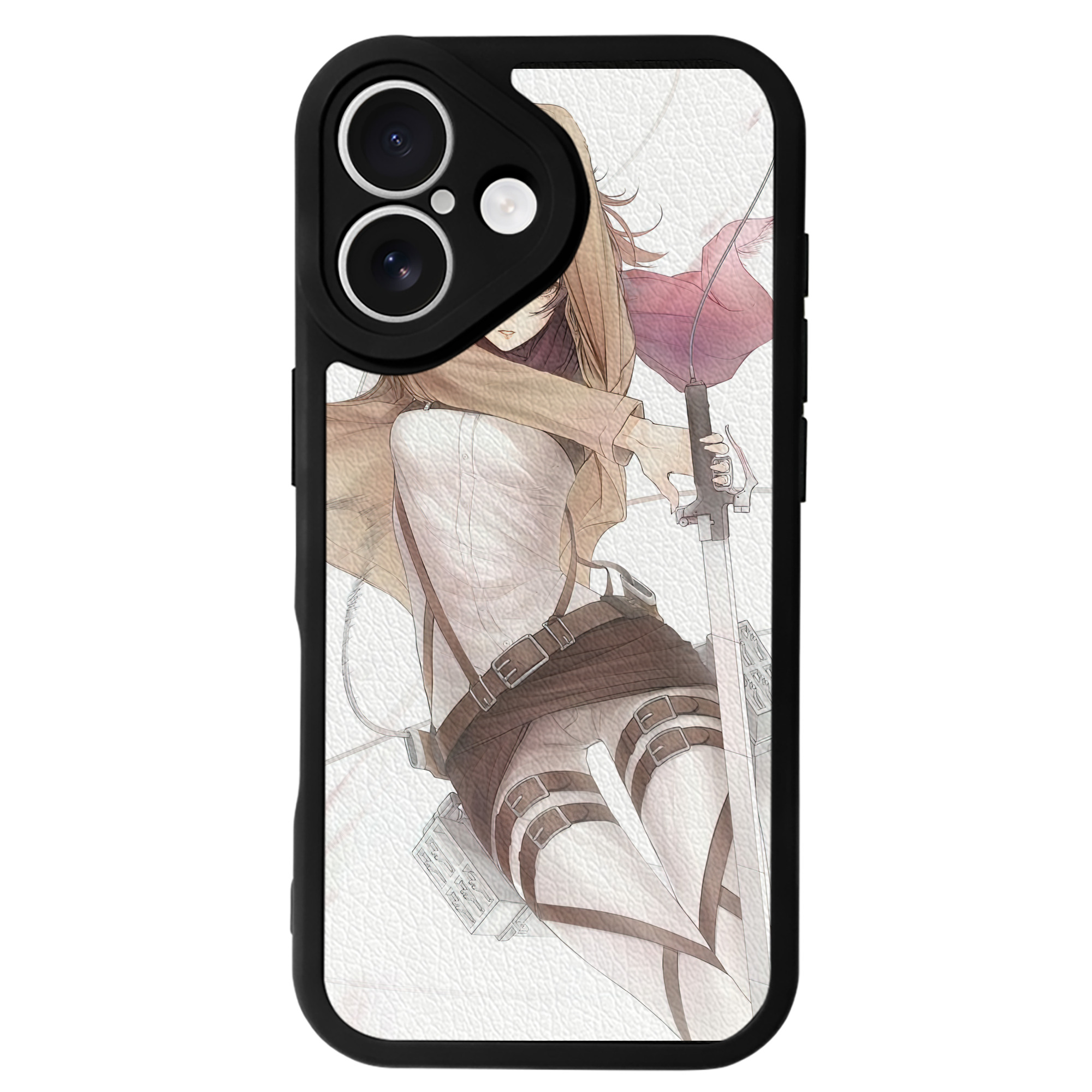（画像用） 進撃の巨人 Attack on Titan 【iPhone 16シリーズ対応】シリコンスマホケース（レザー調） 材質：シリコン